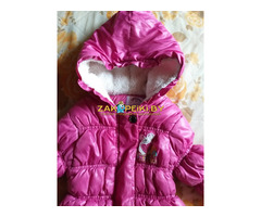 Куртка розовая на 2-3года, б.у, на холодную осень