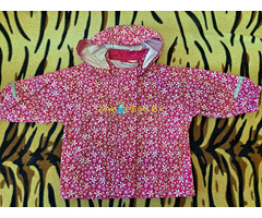 Куртка-ветровка розовая в цветочки, р.74-80, новая