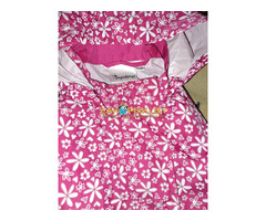 Куртка-ветровка розовая в цветочки, р.74-80, новая - 4