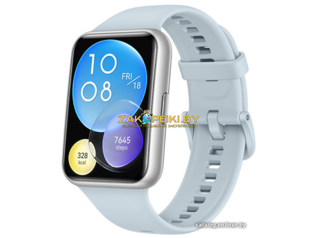 Умные часы Huawei Watch FIT 2 Active международная версия (серо-голубой) - 1