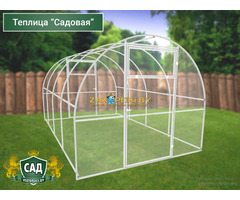 Теплица из тубы 20х20 , 40х20. Надежный каркас, долговечный сотовый поликарбонат. Доставка - 7