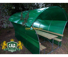 Беседка садовая Астра , Пион. Длинной 2 и 3 метра. Цвет поликарбоната на выбор - 6