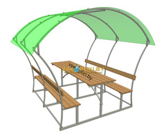 Беседка садовая Астра , Пион. Длинной 2 и 3 метра. Цвет поликарбоната на выбор - 8