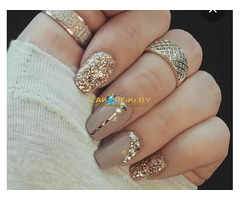 Наращивание ногтей, коррекция, маникюр, педикюр,  окраска и коррекция бровей