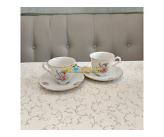 Польский фарфор: 2 кофейные пары