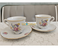 Польский фарфор: 2 кофейные пары