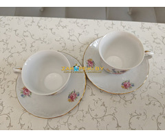 Польский фарфор: 2 кофейные пары