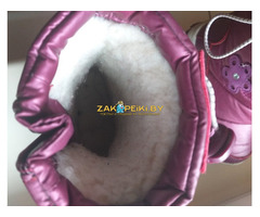 Сапожки зимние на овчине, р24, б.у в отличном состоянии