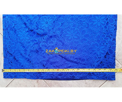 Нарядное, гипюровое платье, синее, размер 58 (Как новое) - 9