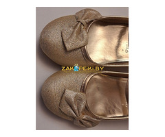 Туфли на выпускной золотые в блестках Ангел, на р.29,5-30 (стелька 20см), б.у