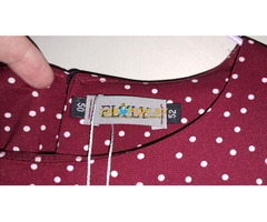 Платье в горошек вечернее, бордо, р.50-52, новое