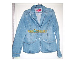 Куртка голубая джинсовая, новая, идет на р.50