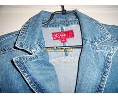 Куртка голубая джинсовая, новая, идет на р.50