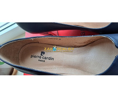 Туфли лодочки синие с бантиком, р.36, новые, в коробке