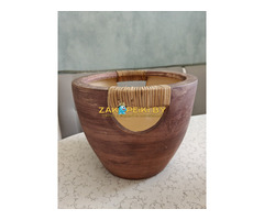 Кашпо керамические за 70 и 140 рублей