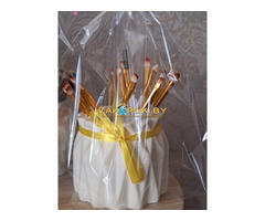 Ваза с кисточками для макияжа (20шт), новые, изделие из гипса