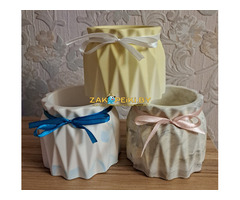 Ваза-кашпо, новая из гипса для интерьера