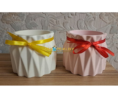 Ваза-кашпо, новая из гипса для интерьера