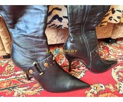 Сапоги-батфорты демисезонные женские р.37 на каблуке, б.у