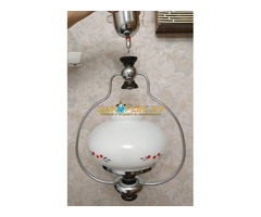 Люстра керамика-металл-стекло толстое цветное,  б.у