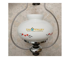 Люстра керамика-металл-стекло толстое цветное,  б.у