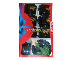 Сервиз чайный (кофейный)-6шт (чашки+блюдца+сахарница), новый