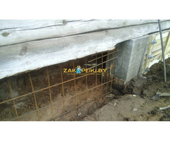 Поднятие деревянных домов, замена фундамента, венцов