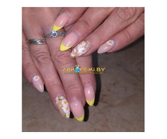 Наращивание ногтей, коррекция, маникюр, педикюр,  окраска и коррекция бровей