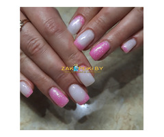 Наращивание ногтей, коррекция, маникюр, педикюр,  окраска и коррекция бровей