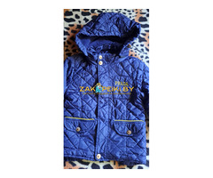 Куртка синяя с желтыми вставками PRADA на мальчика 5-6лет, р.104-116, б.у