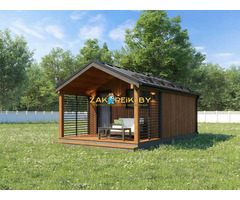 Каркасный дачный дом 7х4 м