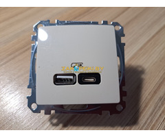 Розетка USB новая, Schneider, оригинал